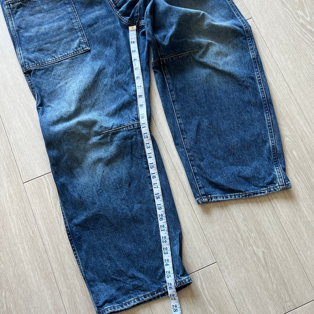 Madewell Curvy Darted Barrel Leg Jean 32 Blue - Picture 7 of 13